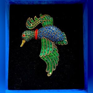 Heidi Daus Crystal Duck Brooch Pin